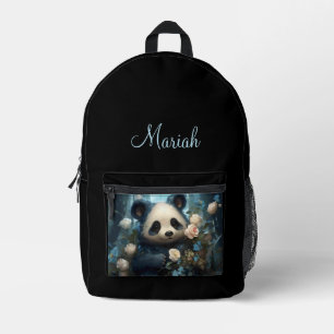 Gentle Panda Beer onder Oerwoud Rozen Persoonlijk Bedrukte Rugzak