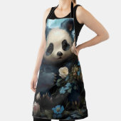 Gentle Panda Beer onder Oerwoud Rozen Schort (Insitu)