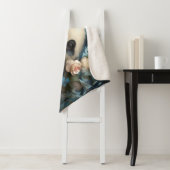 Gentle Panda Beer onder Oerwoud Rozen Sherpa Deken (In situ)