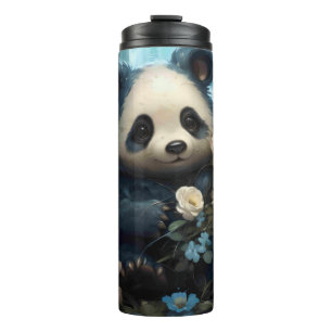Gentle Panda Beer onder Oerwoud Rozen Thermosbeker