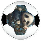 Gentle Panda Beer onder Oerwoud Rozen Voetbal (Gedraaid)