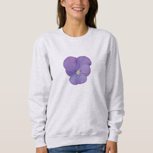 Gentle Pansy met lange mouw Trui (Voorkant)