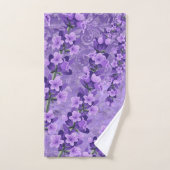 Gentle Pastel Lavender Pattern Bad Handdoek (Handdoek)
