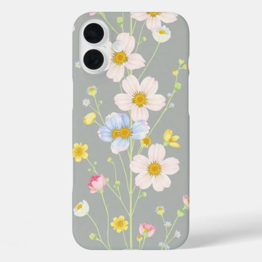 Gentle Pastel Wildflowers Case-Mate iPhone Case (Achterkant)
