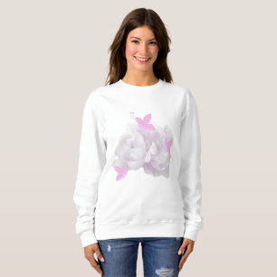 Gentle Peonies en Butterflies Sweat Shirt