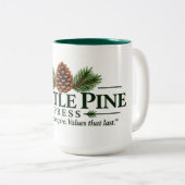 Gentle Pine Press Logo Tweekleurige Mok (Voorkant rechts)