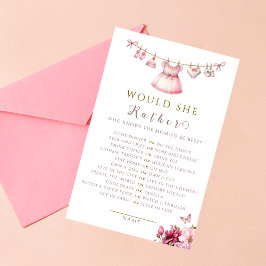 Gentle Pink Waterverf Game Set Baby shower