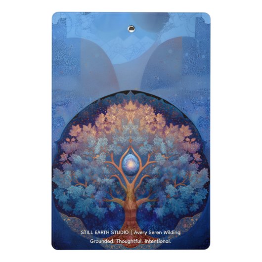 Gentle Radiance | Tree of Life B&B Mini Klembord (Achterkant)