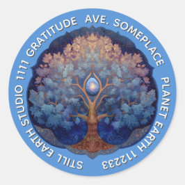 Gentle Radiance | Tree of Life Ronde Sticker