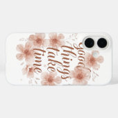 Gentle Reminder with Soft Florals Case-Mate iPhone Case (Achterkant (horizontaal))