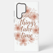 Gentle Reminder with Soft Florals Samsung Galaxy Hoesje (Achterkant)