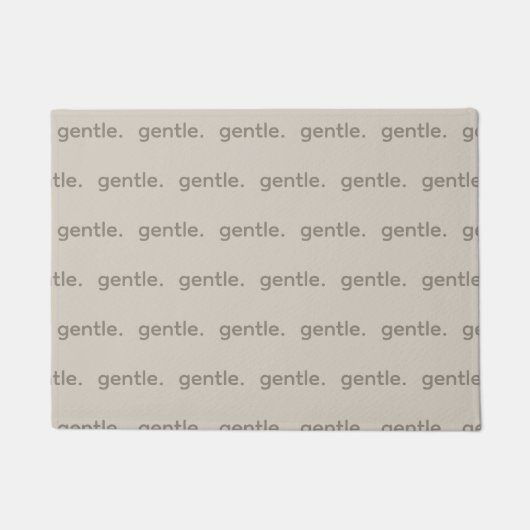 Gentle Repeated Word Pattern Cozy, Calm & Soft  Deurmat (Voorkant)