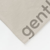 Gentle Repeated Word Pattern Cozy, Calm & Soft  Fleece Deken (Hoek)