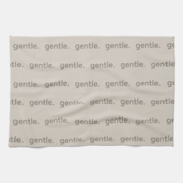 Gentle Repeated Word Pattern Cozy, Calm & Soft  Theedoek
