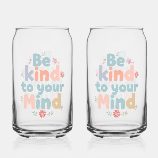 Gentle Self Care and Positive Reminder Blikvorm Glas (Voorkant)