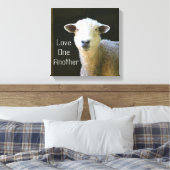 Gentle Sheep Canvas Afdruk (Insitu (Slaapkamer))