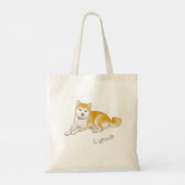 Gentle Shiba Inu Dog Tote Bag (Achterkant)