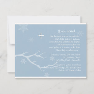 Gentle Snow Invitation Kaart