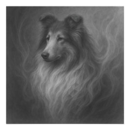 Gentle Soul — Collie Portrait by GeoWild Designs Foto Afdruk