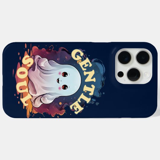 Gentle Soul Kawaii Ghost Case-Mate iPhone Case (Achterkant (horizontaal))