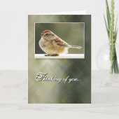 Gentle Sparrow - Thinking of You Card Kaart (Voorkant)