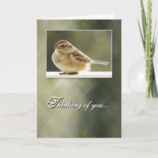 Gentle Sparrow - Thinking of You Card Kaart (Voorkant)