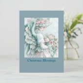 Gentle Spirit – Vintage Christmas Angel Card Kaart (Staand voorkant)