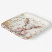 Gentle Spring Lamb & Pastel Easter Egg Hunt Papieren Bordje (Gebogen)