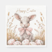 Gentle Spring Lamb & Pastel Easter Egg Hunt Servet (Voorkant)