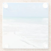 Gentle Surf Glazen Onderzetter (Achterkant)