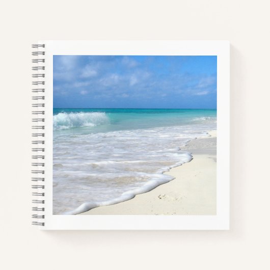 Gentle Surf White Sand Beach Notitieboek (Voorkant)