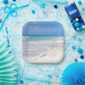 Gentle Surf White Sand Beach Papieren Bordje (Feest)
