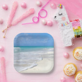 Gentle Surf White Sand Beach Papieren Bordje (Feest)