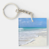 Gentle Surf White Sand Beach Sleutelhanger (Voorkant)
