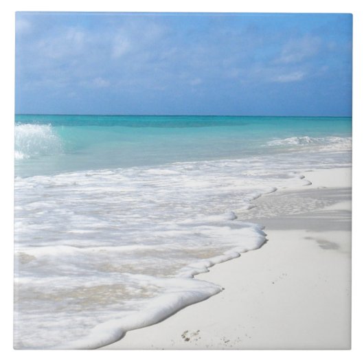 Gentle Surf White Sand Beach Tegeltje (Voorkant)