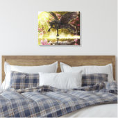Gentle Touch~winged eenhoorn canvas Afdruk (Insitu (Slaapkamer))