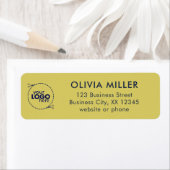 Gentle Warm Yellow Business Return Address Label (Insitu)