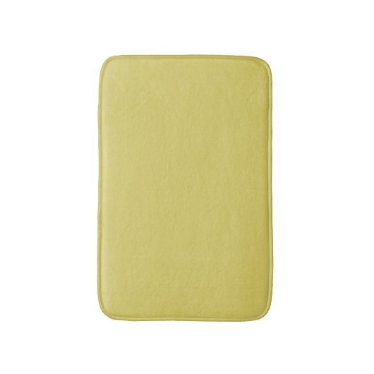 Gentle Warm Yellow Decorative Bath Mat (Voorkant Verticaal)