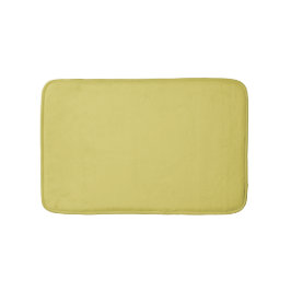 Gentle Warm Yellow Decorative Bath Mat