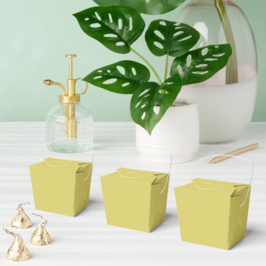 Gentle Warm Yellow Favor Boxes Bedankdoosjes (Meervoudige)