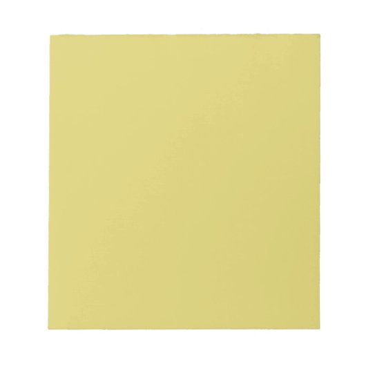 Gentle Warm Yellow - Minimalist Notepad Notitieblok (Voorkant)