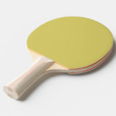 Gentle Warm Yellow Ping Pong Paddle Tafeltennisbatje (Voorkant Gekanteld)