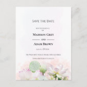 Gentle Water Lilies and Lotuses Save the Date Aankondigingskaart (Voorkant)