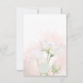 Gentle Water Lilies en Loti Waterverf Dank u wel Bedankkaart (Achterkant)