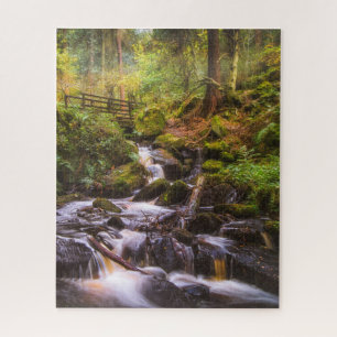 Gentle Waterfall Woodland Brook Legpuzzel