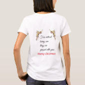 Gentle Waterverf Angels Emerge from Clouds T-Shir T-shirt (Achterkant)