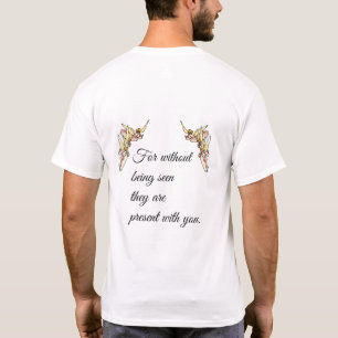 Gentle Waterverf Angels Emerge uit Clouds T-shirt
