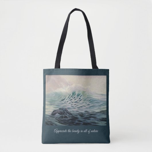Gentle Wave Appreciate Natuur Crossbody Bag Tote Bag (Voorkant)
