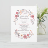 Gentle Whisper Invitation Kaart (Staand voorkant)