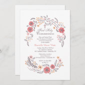 Gentle Whisper Invitation Kaart (Voorkant / Achterkant)